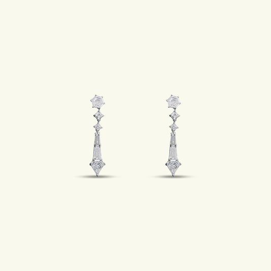 Arvena Crest Diamond Earrings