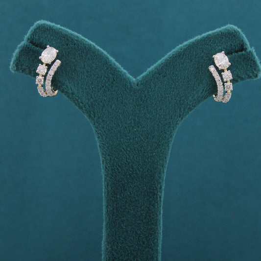 Myrra Contour Diamond Earrings