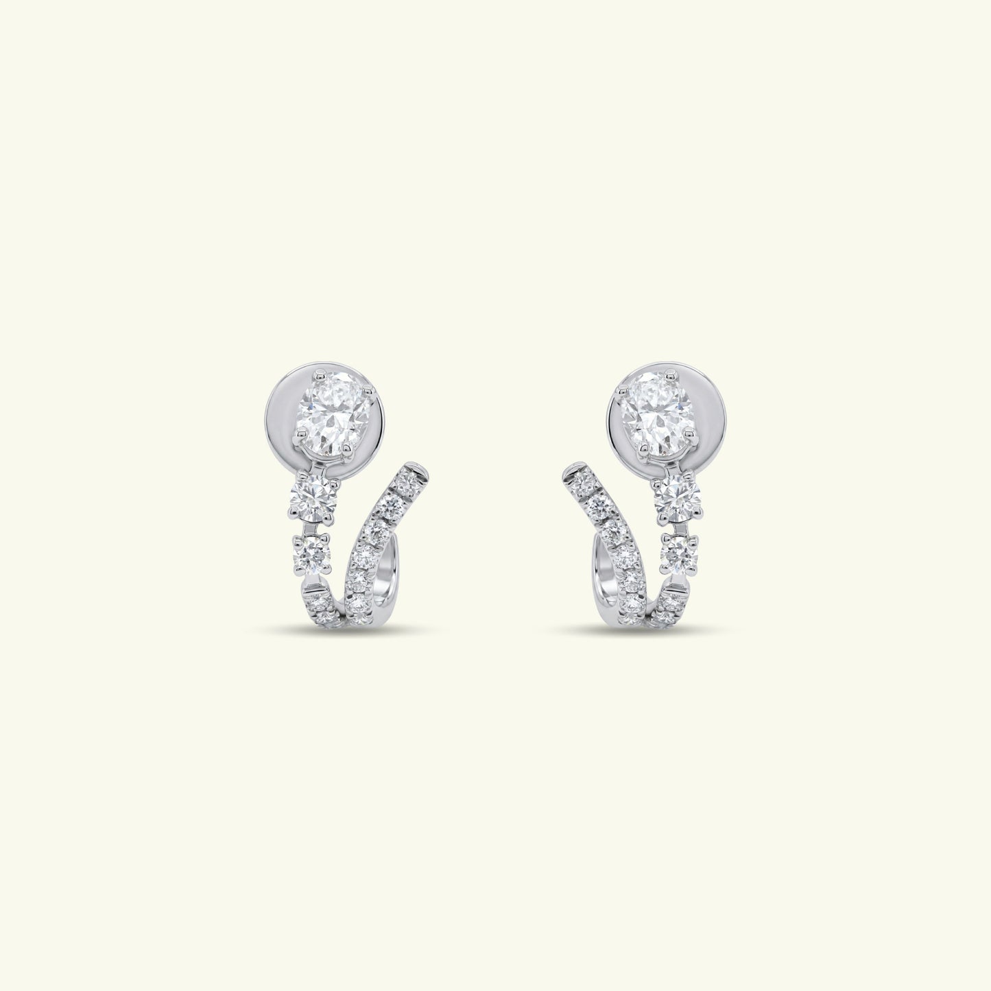 Myrra Contour Diamond Earrings
