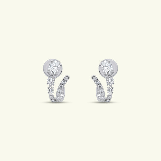 Myrra Contour Diamond Earrings