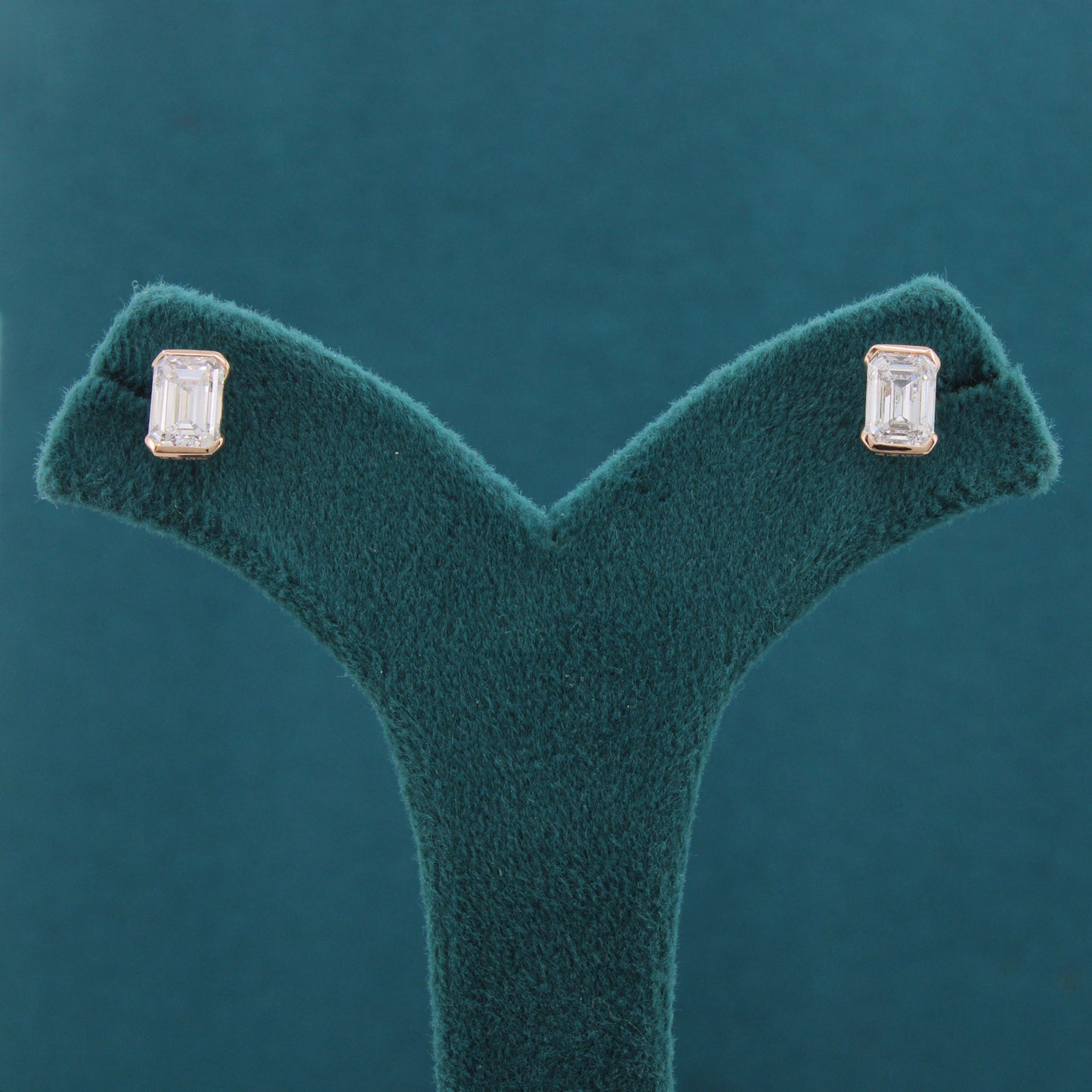 Arlina Veil Diamond Solitaire Earrings