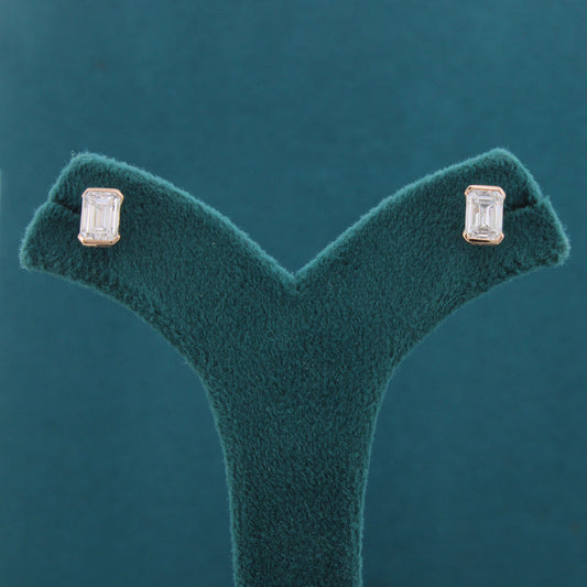 Arlina Veil Diamond Solitaire Earrings