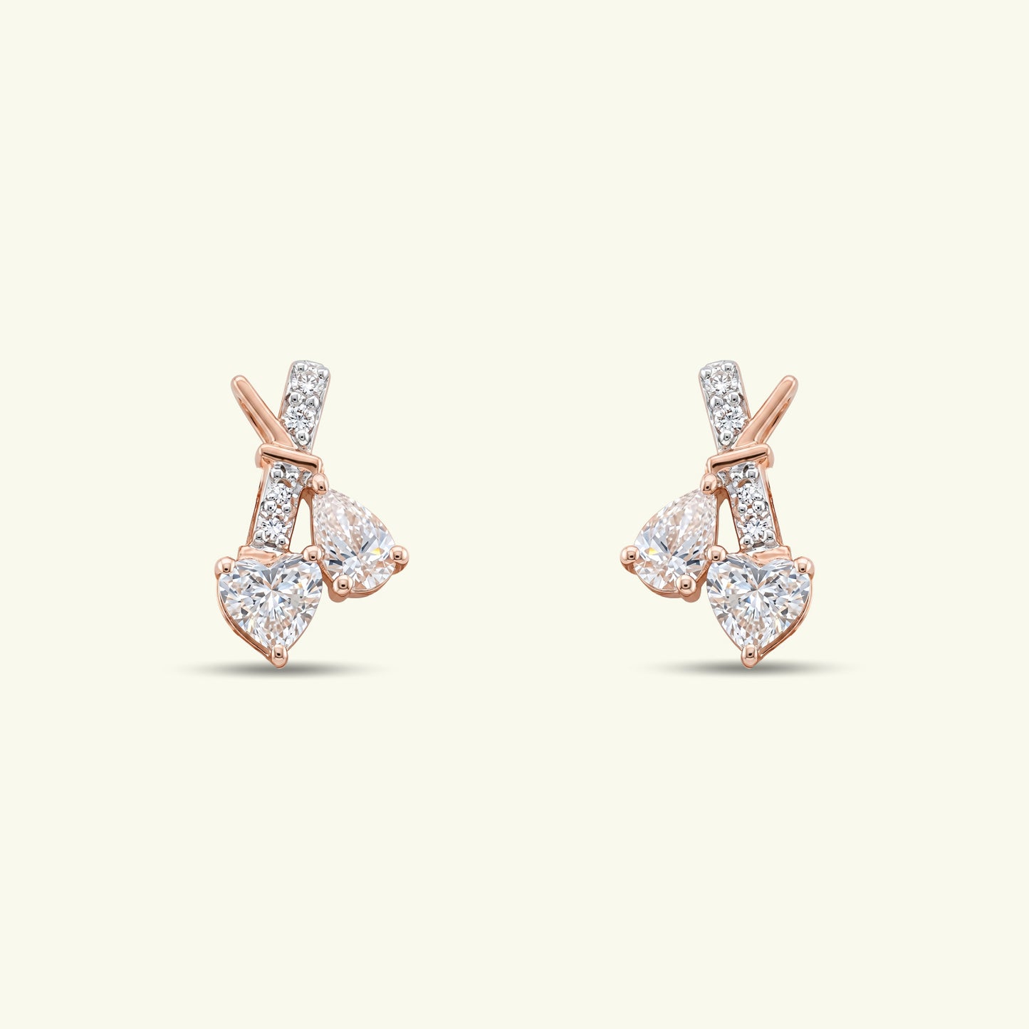 Lorien Heart Diamond Earrings