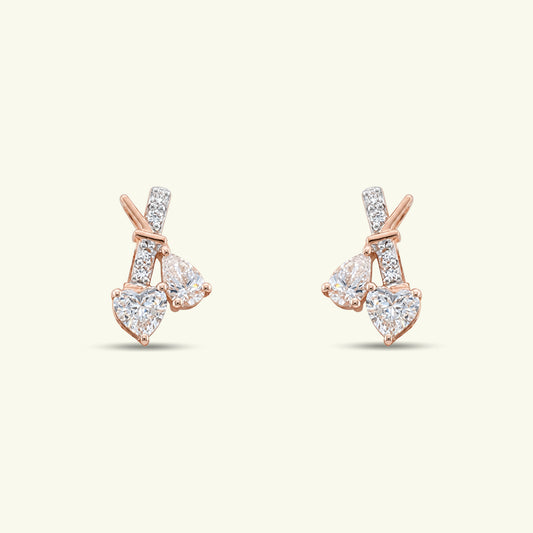 Lorien Heart Diamond Earrings
