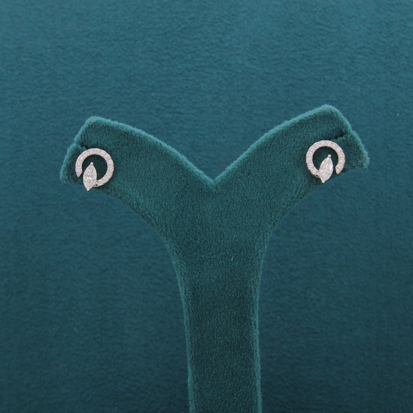 Elayna Arc Diamond Fancy Shape Earrings