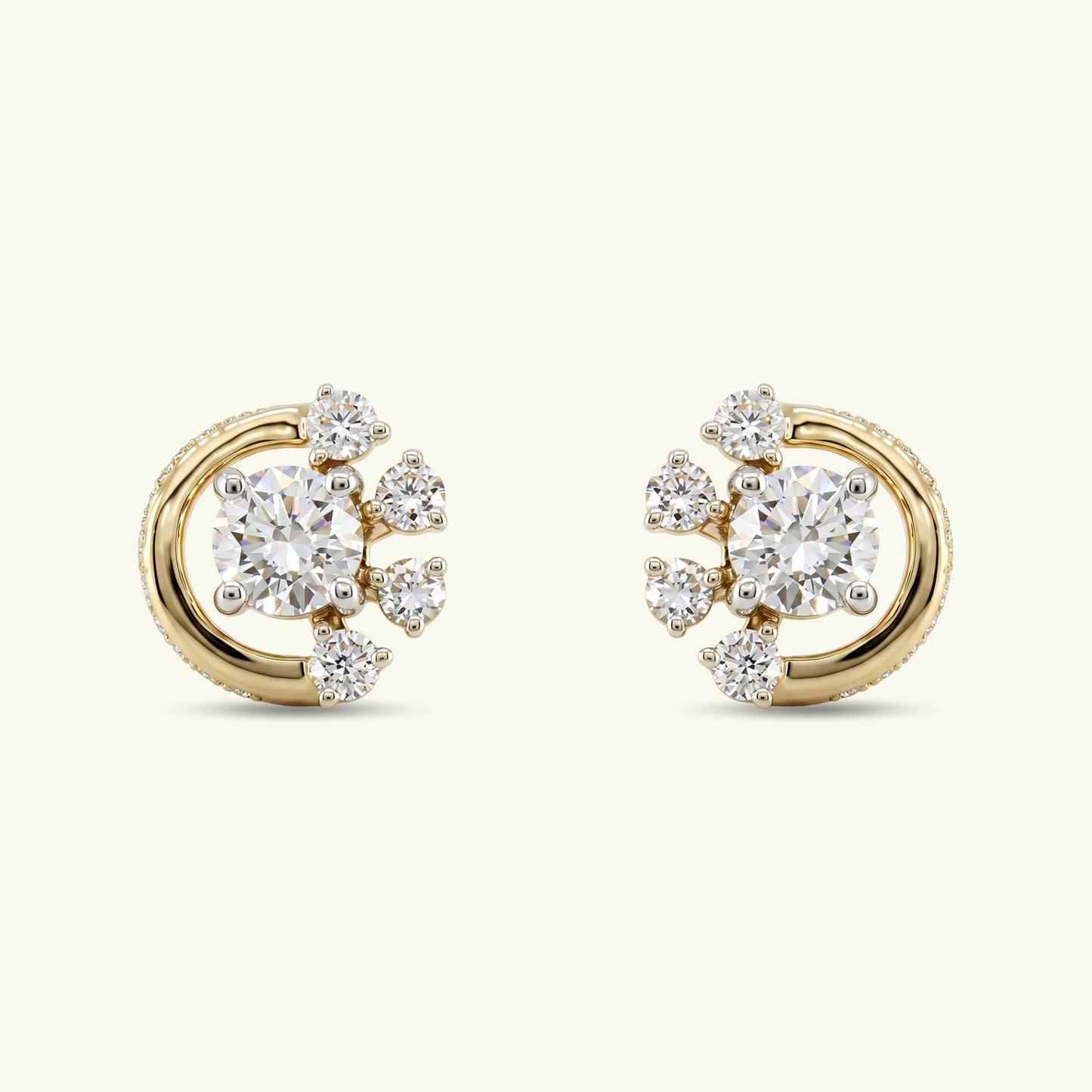 Vionne Rise Diamond Modern Earrings