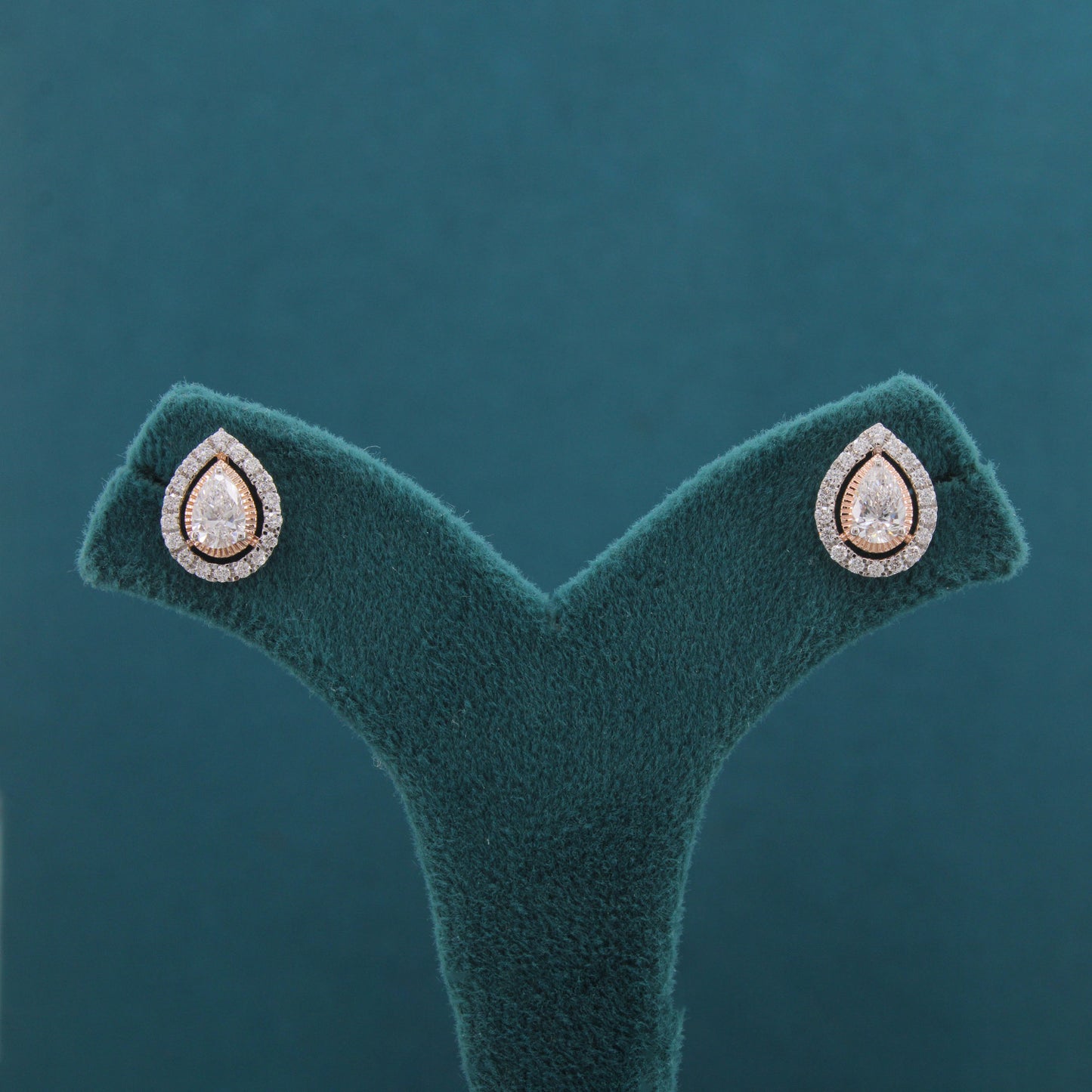 Amira Crest Diamond Classic Earrings