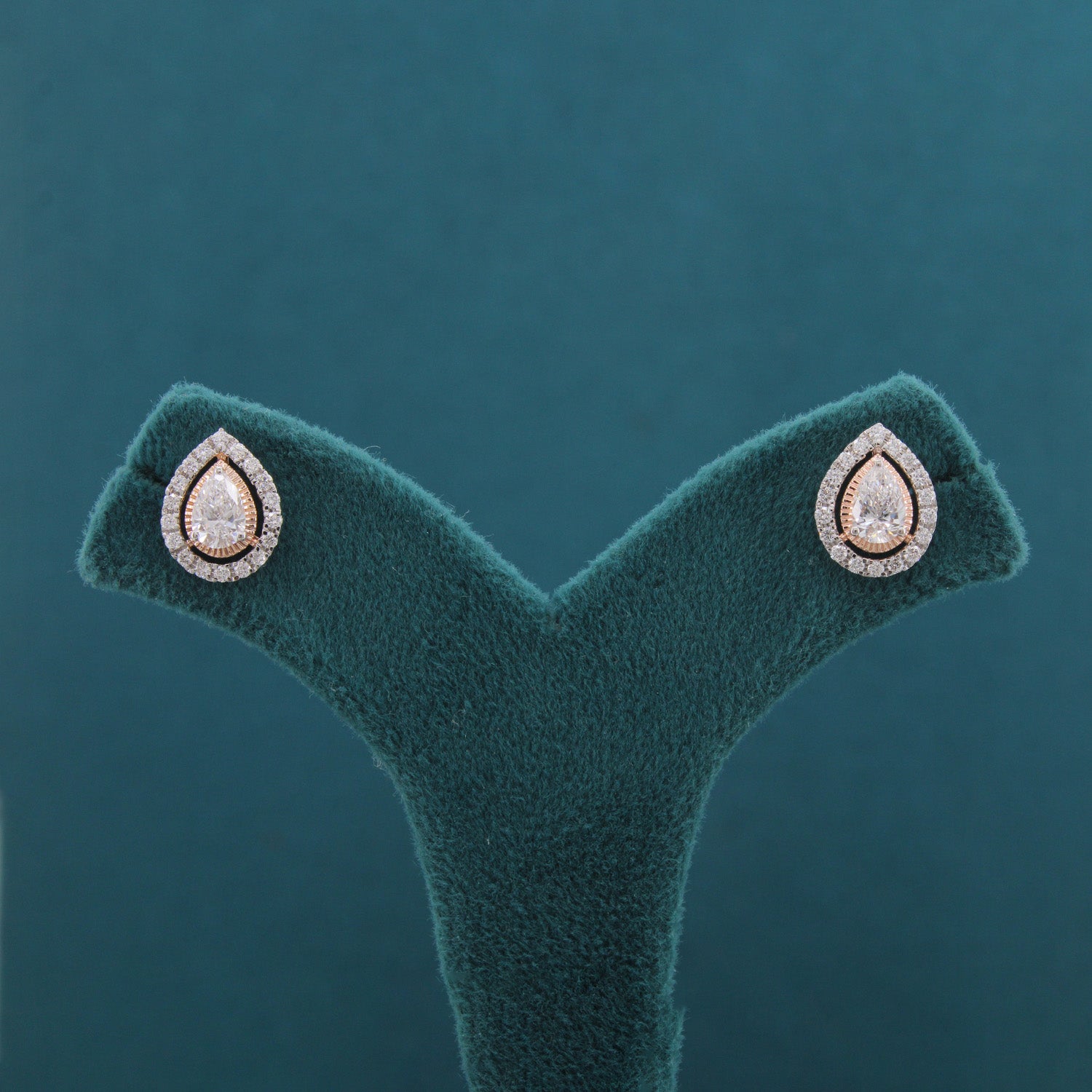 Amira Crest Diamond Classic Earrings