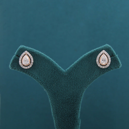 Amira Crest Diamond Classic Earrings