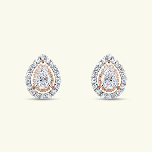 Amira Crest Diamond Classic Earrings