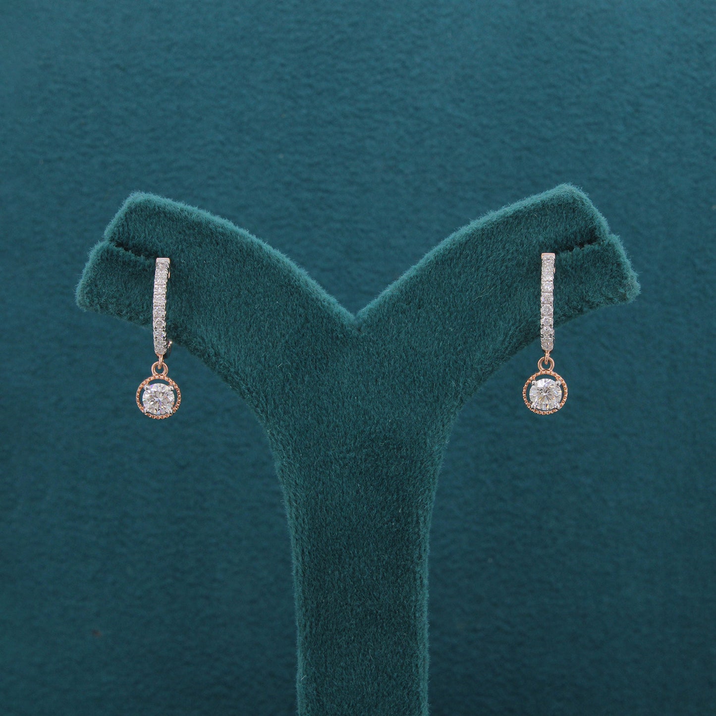 Selene Curve Diamond Modern Earrings