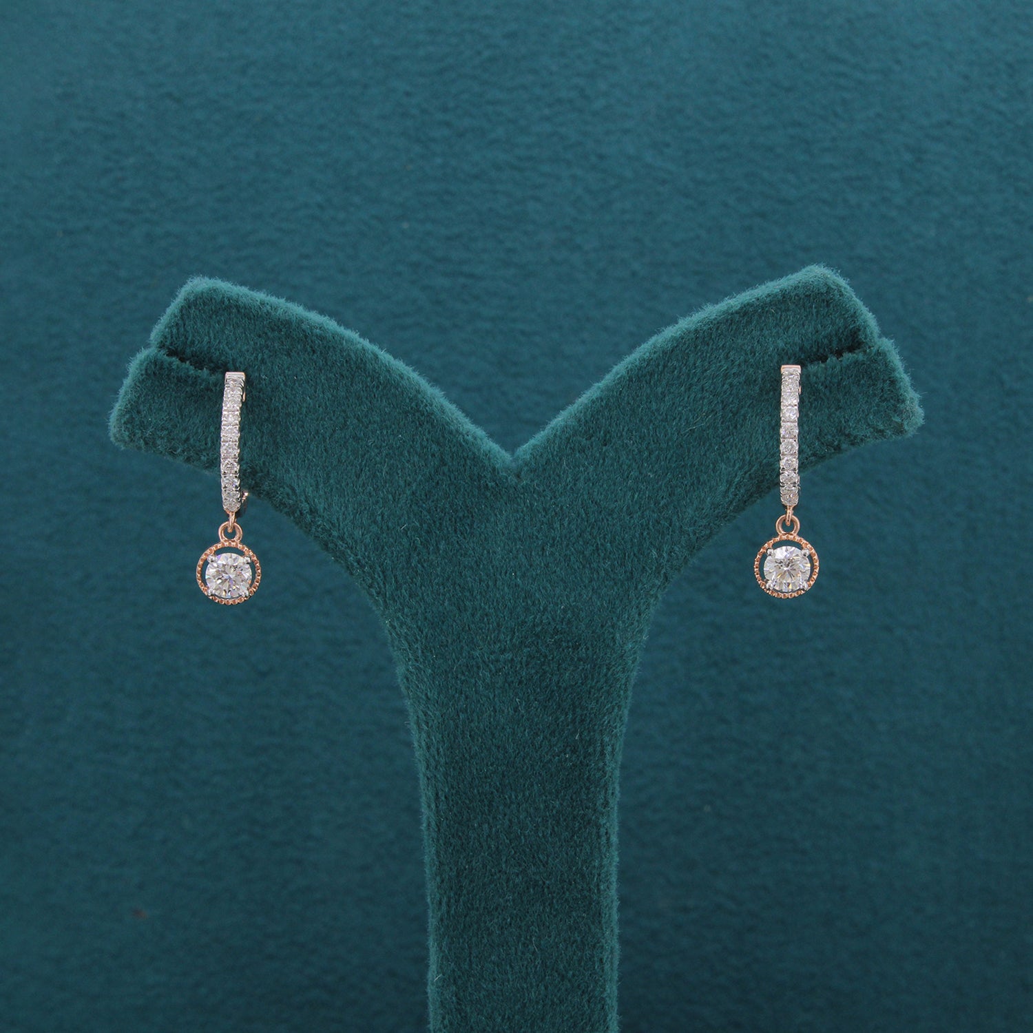 Selene Curve Diamond Modern Earrings