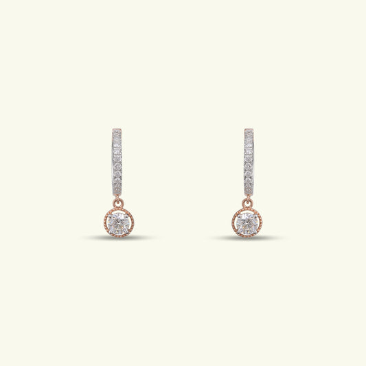 Selene Curve Diamond Modern Earrings