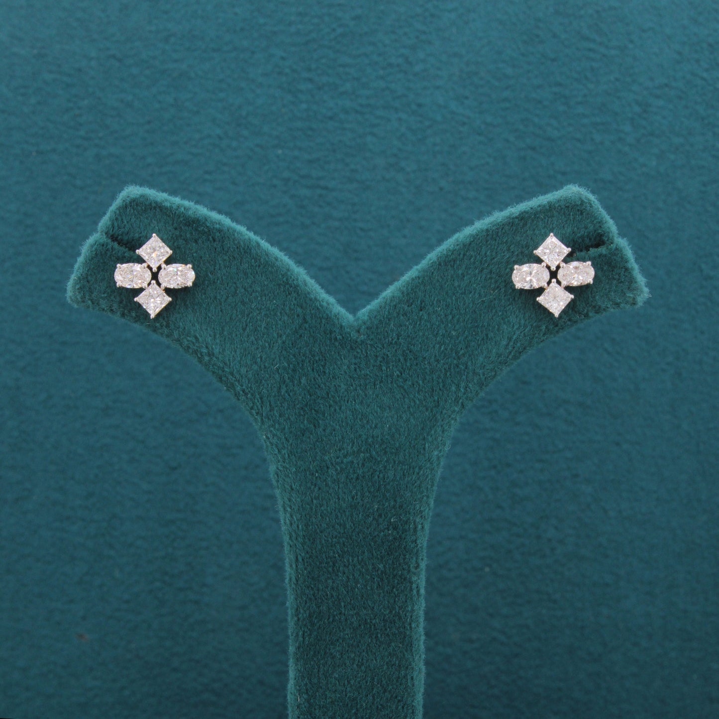 Nivara Bloom Diamond Fancy Shape Earrings