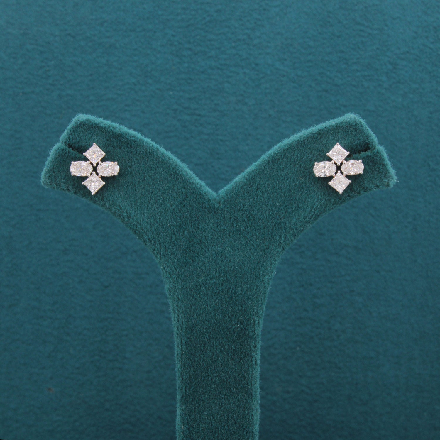 Nivara Bloom Diamond Fancy Shape Earrings