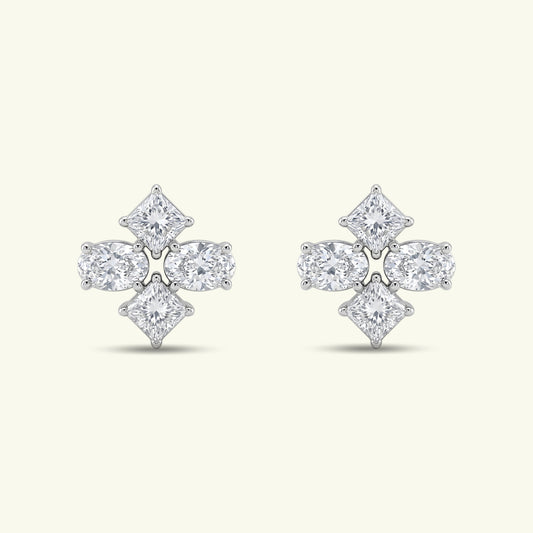 Nivara Bloom Diamond Fancy Shape Earrings