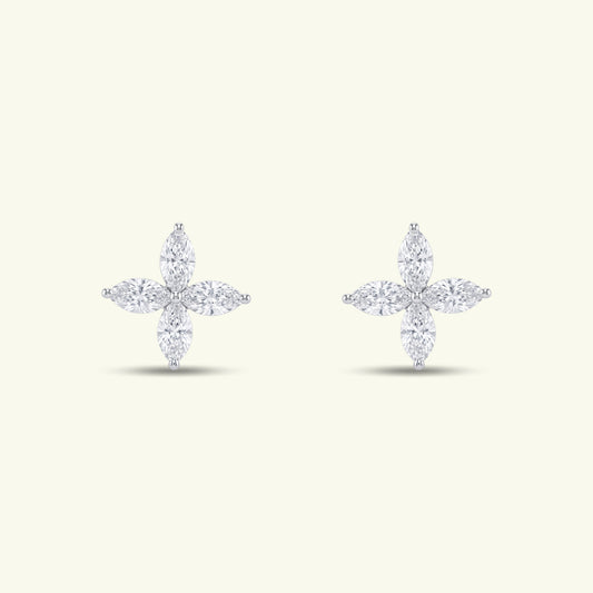 Elara Halo Diamond Dailywear Earrings