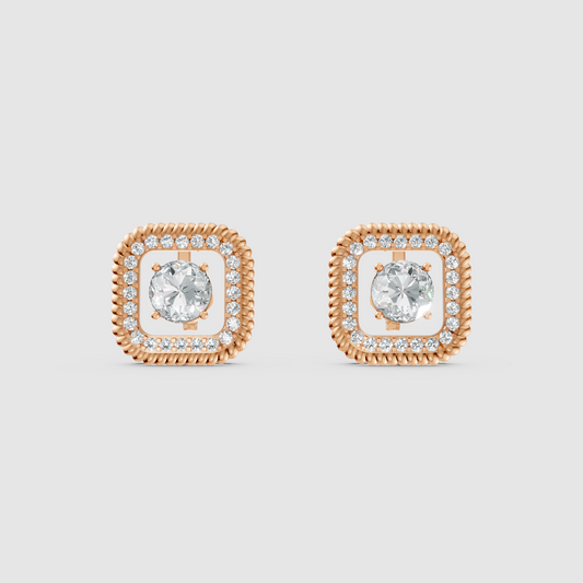 Elenya Curve Diamond Earrings