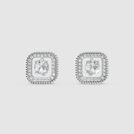 Elenya Curve Diamond Earrings