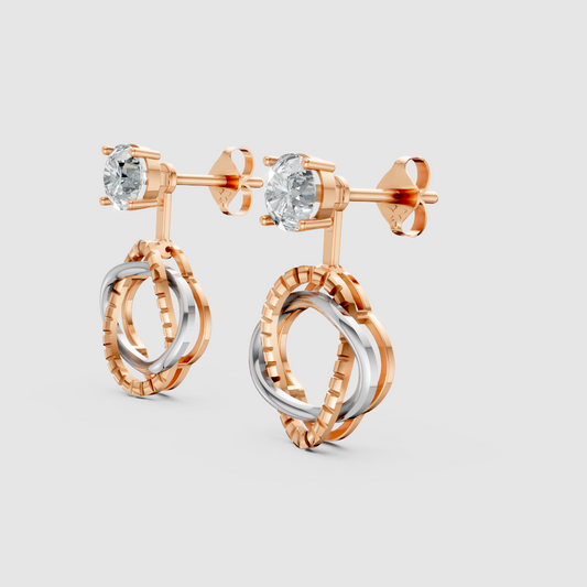 Sorelle Loop Diamond Earrings