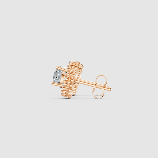 Celestria Solitaire Jacket Earrings