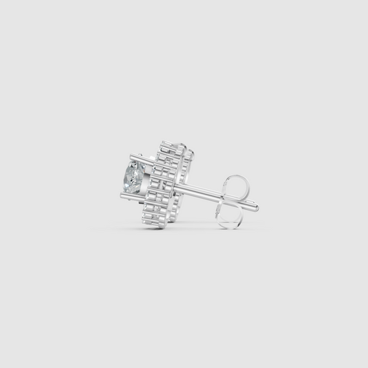 Celestria Solitaire Jacket Earrings