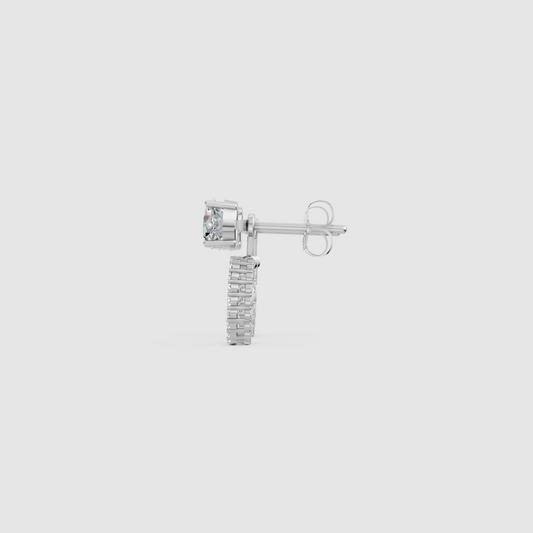 Celestria Solitaire Jacket Earrings