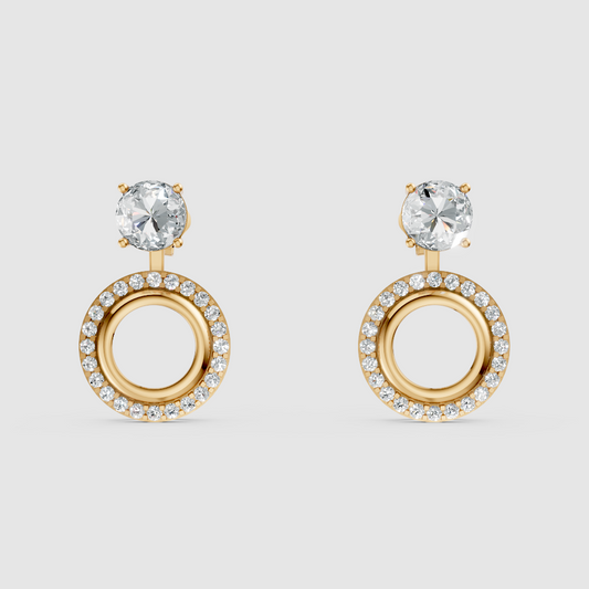 Aurelia Solitaire Jacket Earrings