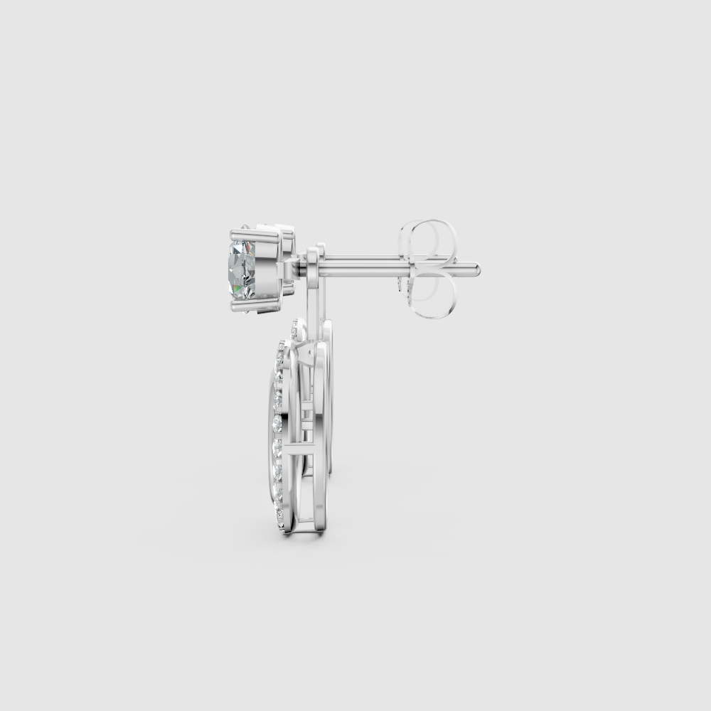 Aurelia Solitaire Jacket Earrings