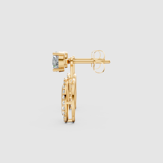 Aurelia Solitaire Jacket Earrings