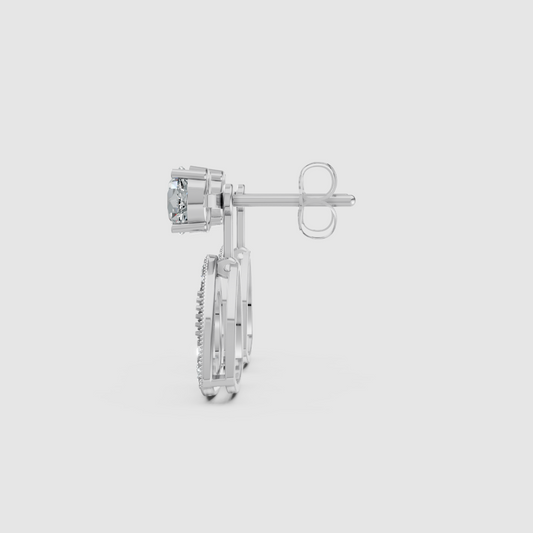 Vesper Solitaire Jacket Earrings