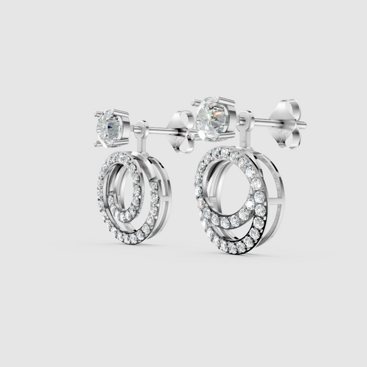 Amara Solitaire Jacket Earrings