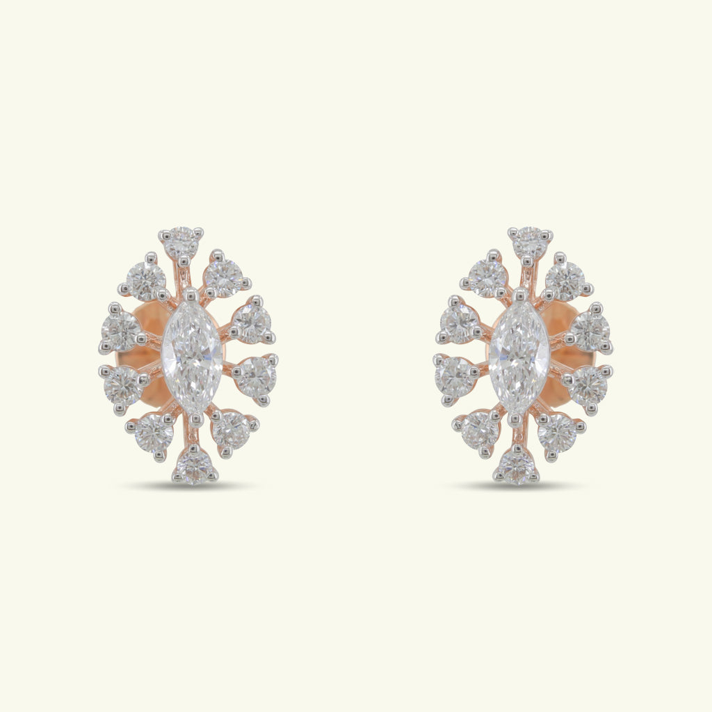 Noralis Crest Diamond Earrings