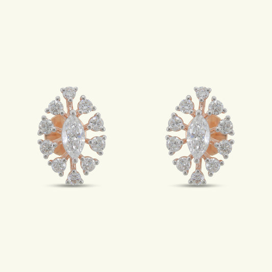 Noralis Crest Diamond Earrings