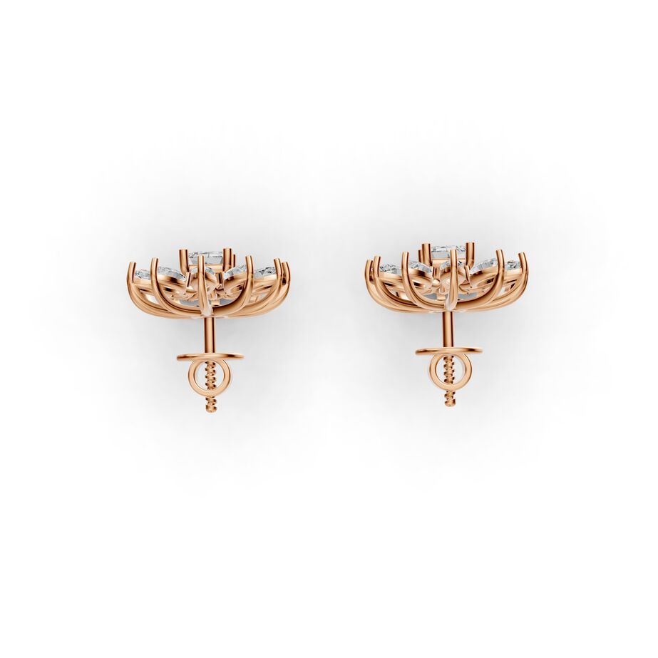 Florien Petal Diamond Earrings