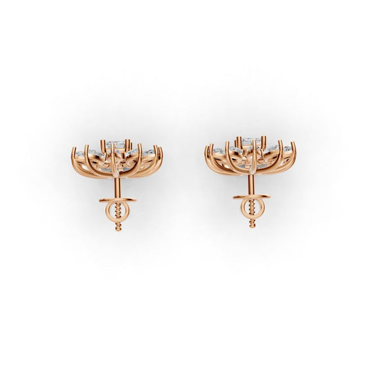 Florien Petal Diamond Earrings