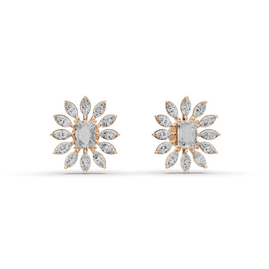 Florien Petal Diamond Earrings