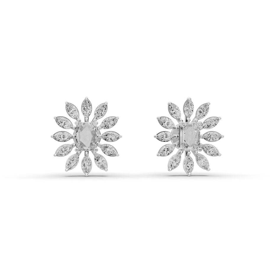 Florien Petal Diamond Earrings