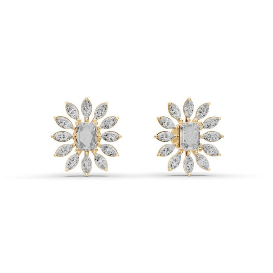 Florien Petal Diamond Earrings