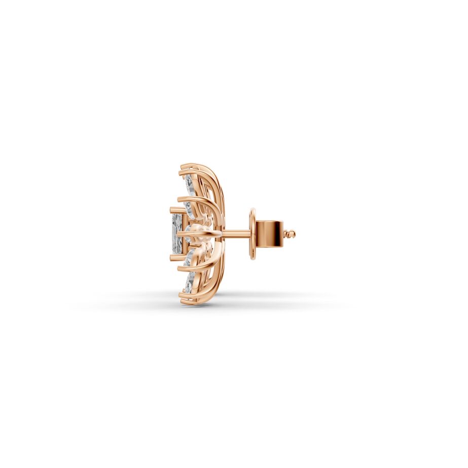 Florien Petal Diamond Earrings