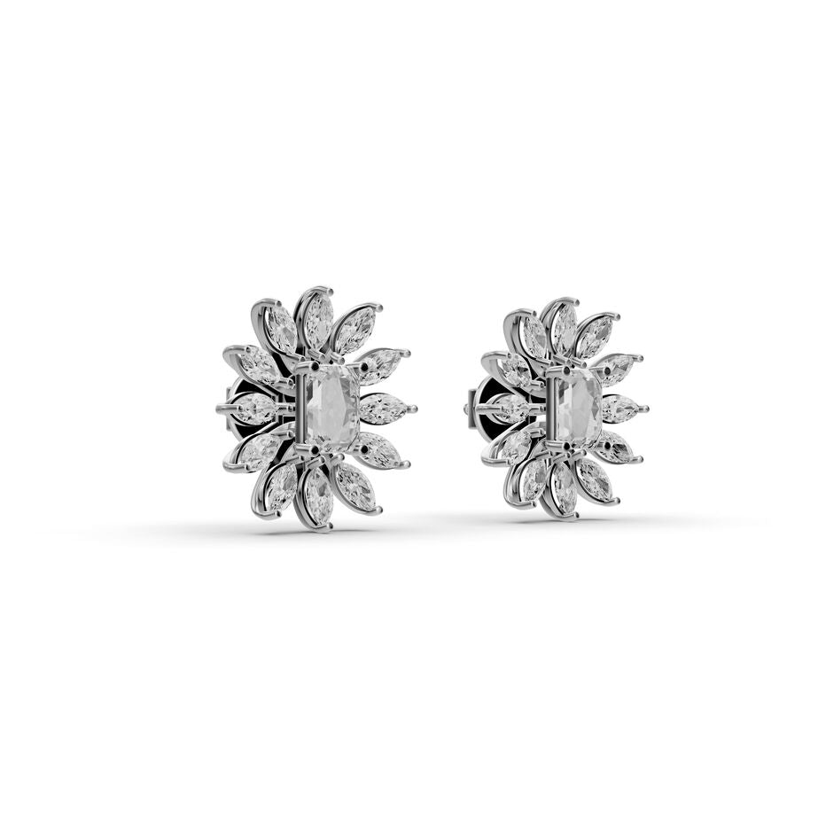 Florien Petal Diamond Earrings
