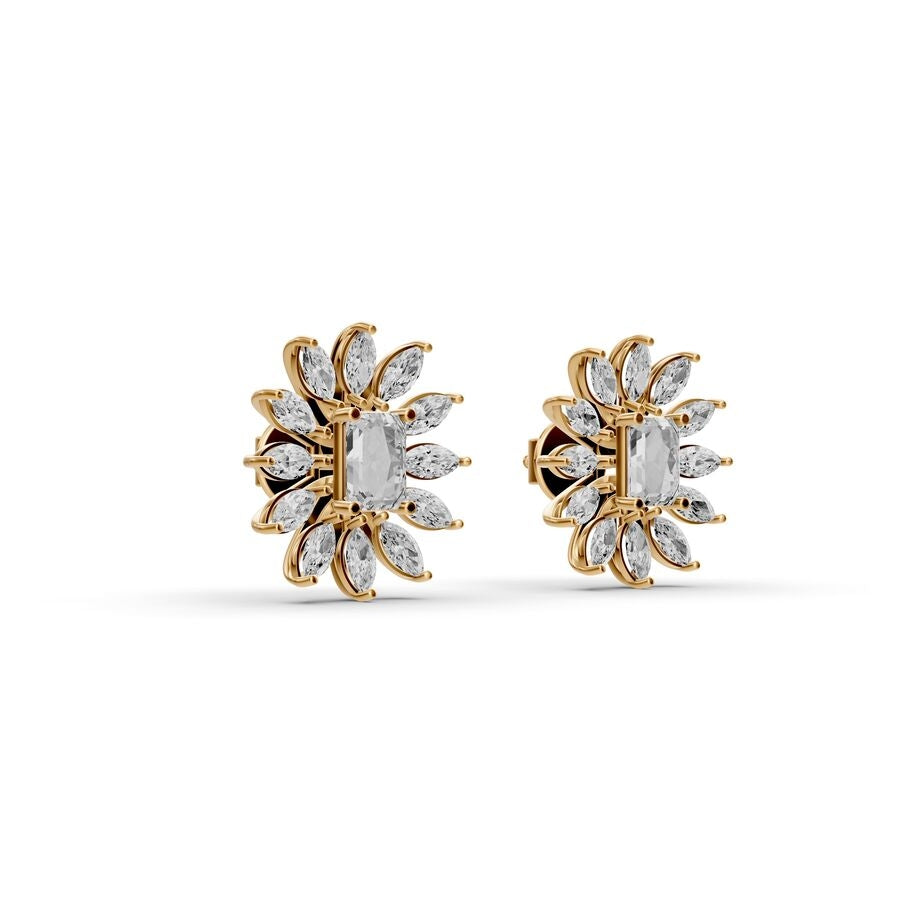 Florien Petal Diamond Earrings