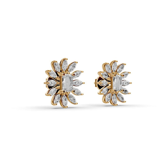 Florien Petal Diamond Earrings