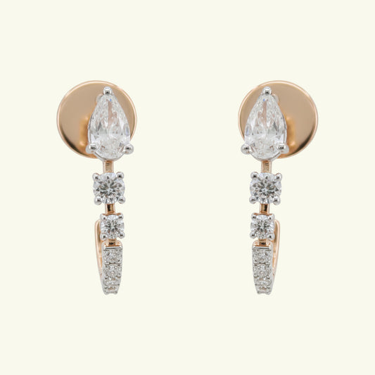 Alviora Loop Diamond Earrings