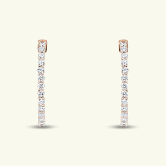 Cireth Halo Diamond Earrings