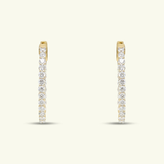 Vessara Arc Diamond Earrings