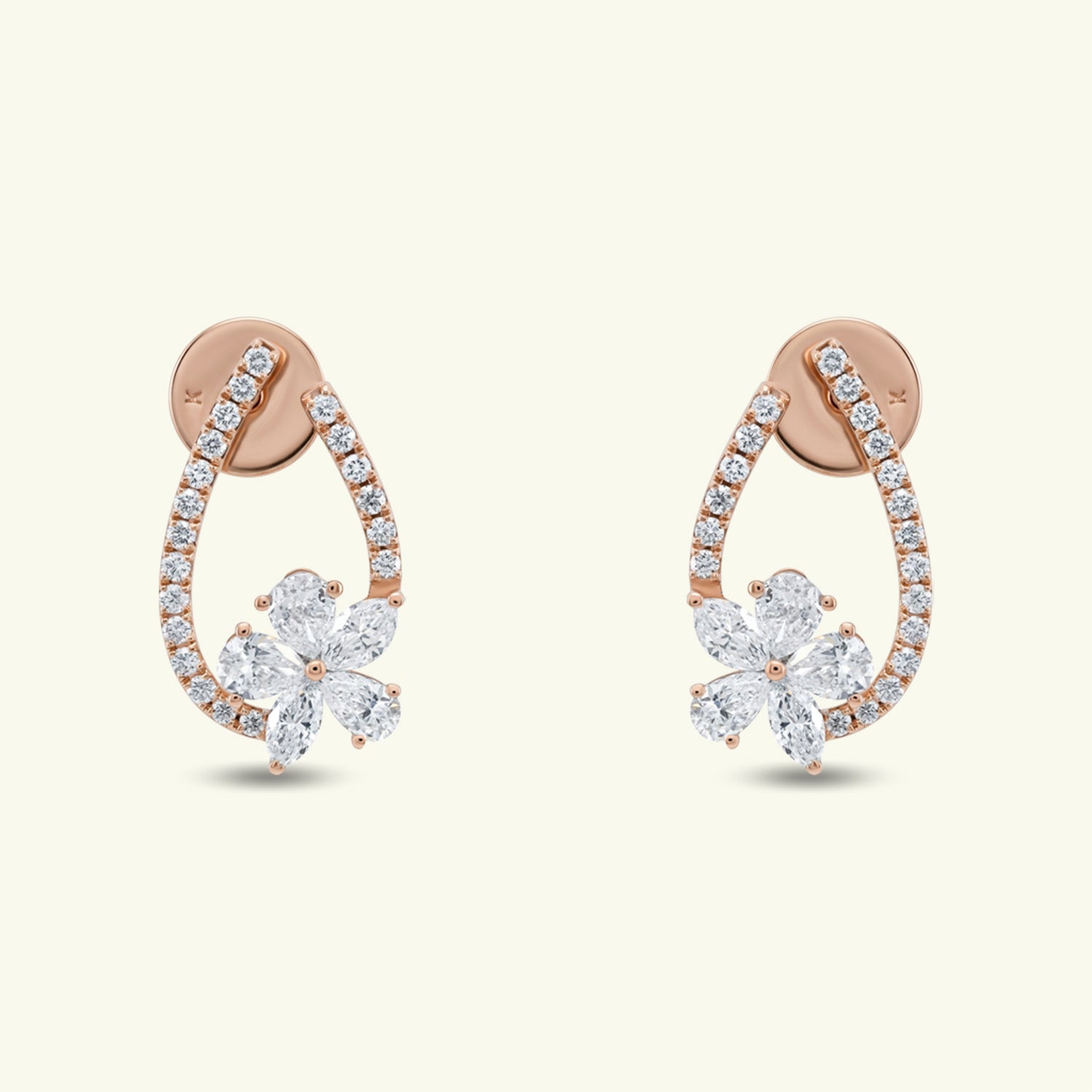 Virexa Crest Diamond Earrings