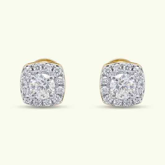 Auryn Halo Diamond Earrings
