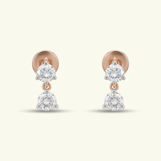 Dorelle Twin Diamond Earrings