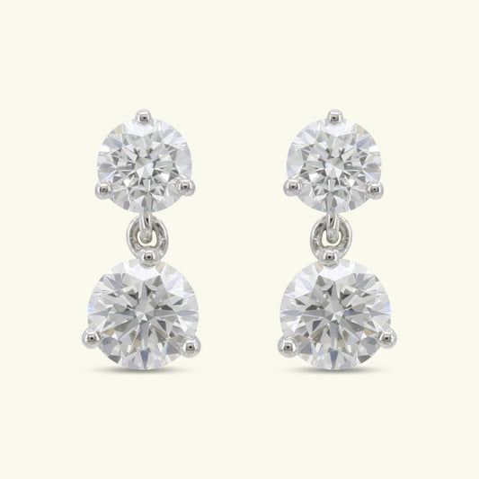 Cireon Halo Diamond Earrings
